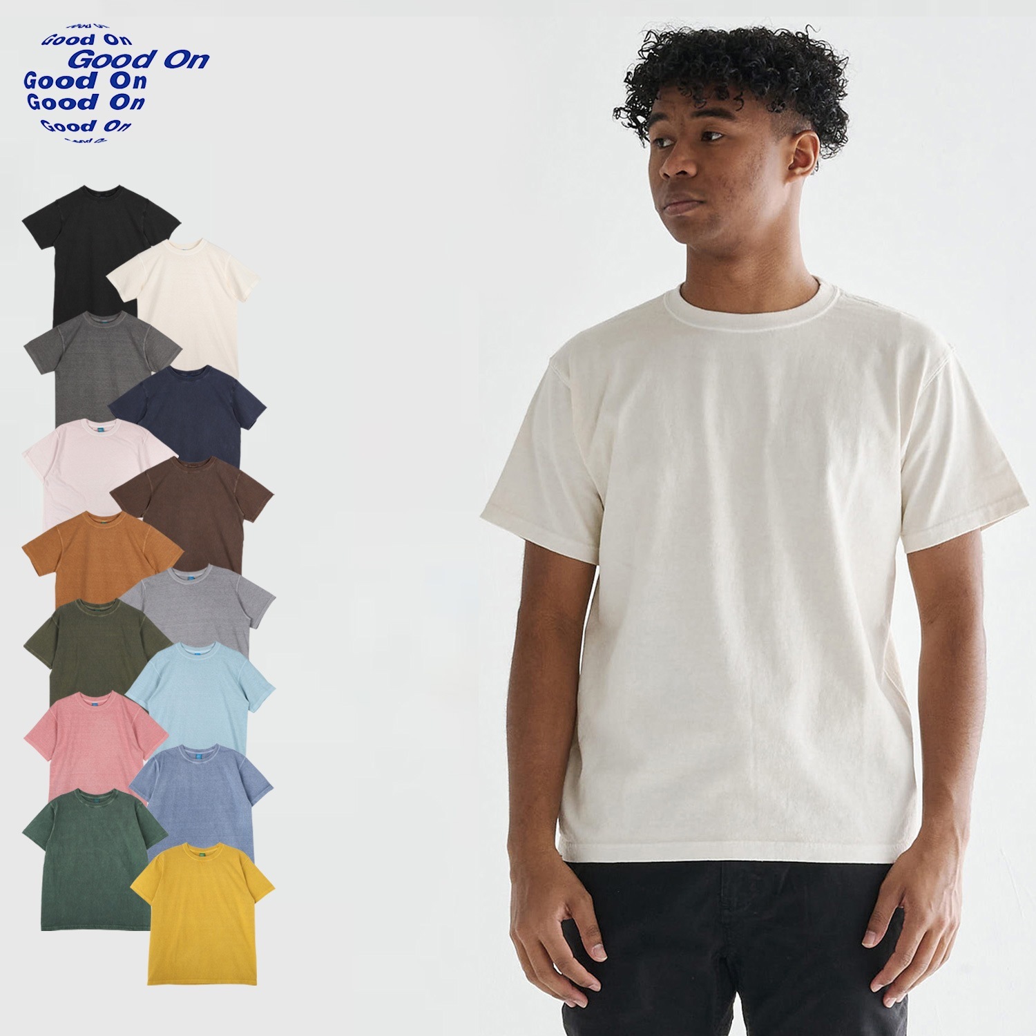 クルー Tシャツ 半袖 メンズ レディース Uネック SS CREW GOST-701P