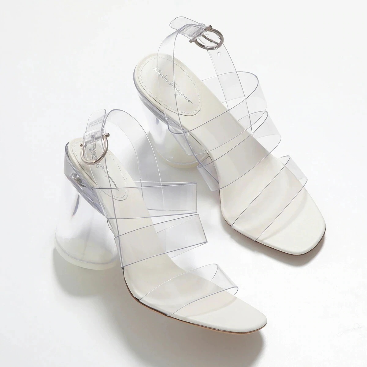 FERRAGAMO フェラガモ サンダル TREZZE 730461 レディース クリア ベルト チャンキーヒール シューズ 靴 TRASPARENTE