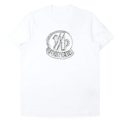 ドローイングロゴプリント半袖Tシャツ (ホワイト) 8C00035 89AUG 00A 154835683 [U] 45,246円