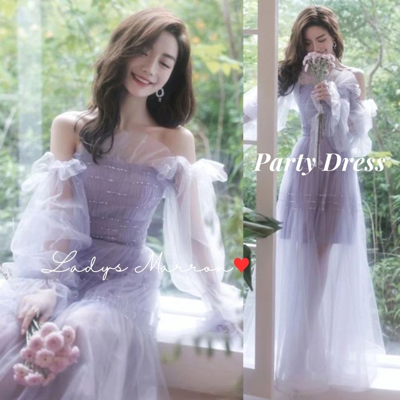 【即納】パーティードレス 20代 10代 かわいい 二次会ドレス 同窓会ドレス 成人式ドレス 個性的ドレス ステージドレス コンサートドレス 演奏会ドレス 演奏会用ドレス 韓国 シアードレス キャバ嬢