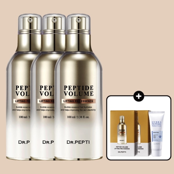 ペプチド ボリュームリフティング プロ バブルエッセンス 100ml 3本セット 内部乾燥 バブル 弾力 光沢 クリームの代わりに軽やかに夏のケア (贈呈品なくなり次第贈呈終了)