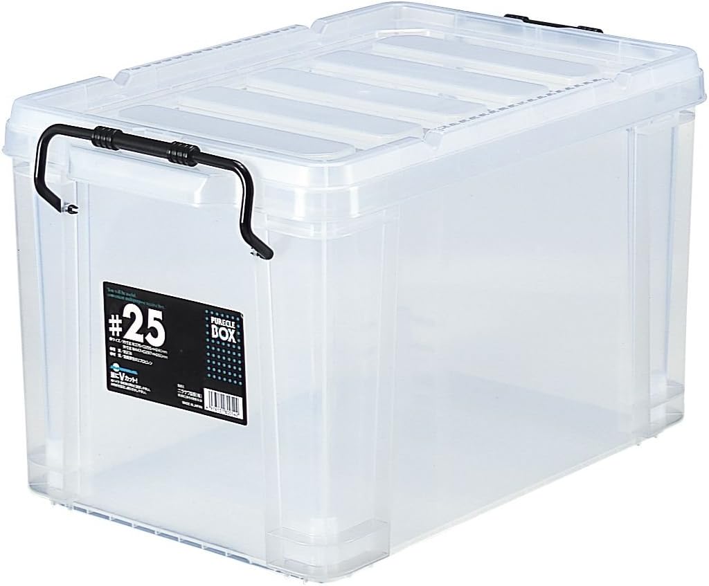 ﾋﾟｭｱｸﾙﾎﾞｯｸｽ＃25【6個セット】　積み重ね可能　収納ﾎﾞｯｸｽ　商品サイズ：幅297 奥行447 高さ260