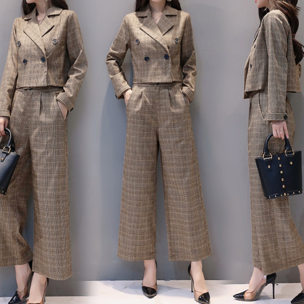 レディース ジャケット パンツ セットアップ 前開き ロングパンツ ショート ロング 長袖 襟付き セパレート ポケット コンサバ ボタン 大人可愛い きれいめ 上品 おしゃれ かっこいい レトロ
