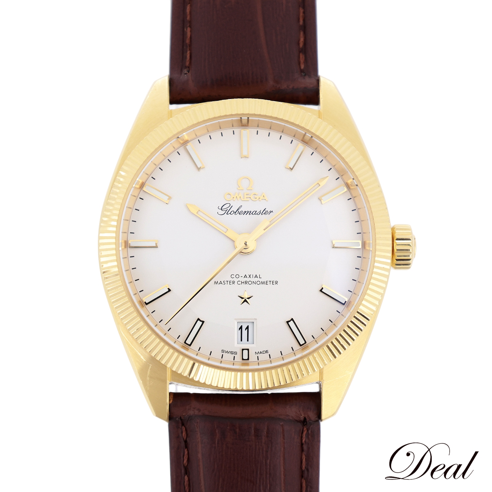 K18YG オメガ コンステレーション グローブマスター 130.53.39.21.02.002 メンズ 腕時計