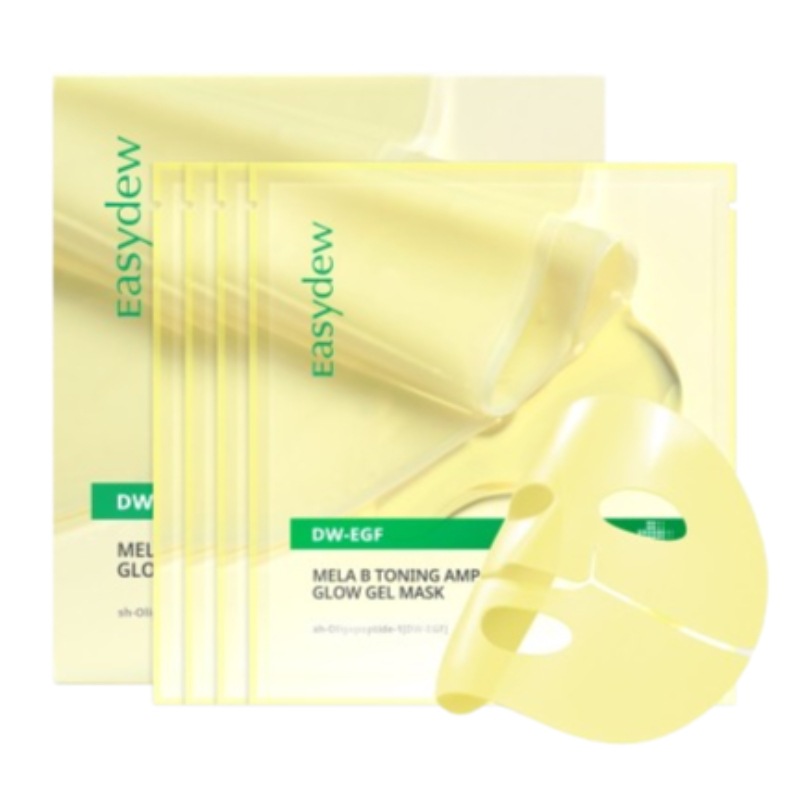 [25SS/新作]EGF シミジェルマスク 4枚 #メラビトーニングアンプルグローゲルマスク #シミアンプル