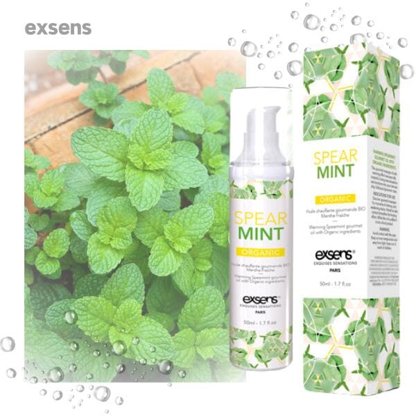 exsens オーガニックグルメマッサージオイル スペアミント 50ml [5個セット] オーガニックプレジャーテイストオイル フェムケア フェム活 アジュマ