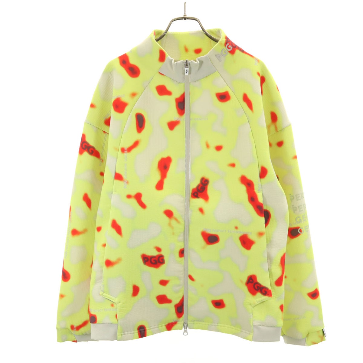 PGG ピージージー 24SS ゴルフ サーモグラフィ ジップジャケット 5 ライトグリーン パーリーゲイツ メンズ 古着
