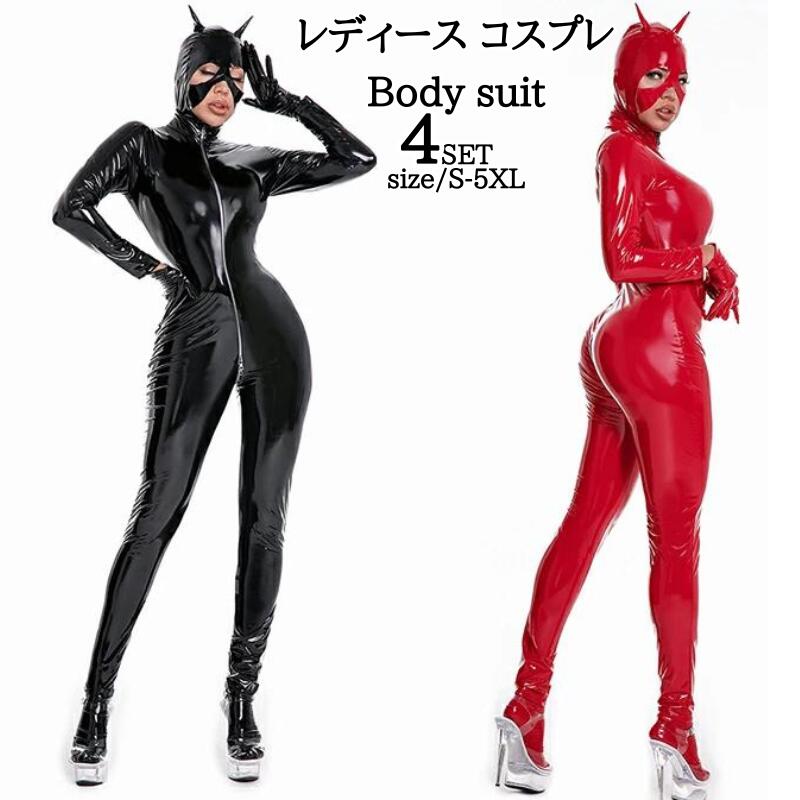 ボンテージ セクシー エロ sm 女王 レディース コスチューム 亀甲 レザー コスチューム ジャンプスーツ レース ハロウィン コスプレ 全身タイツ 大人 セクシー バレンタイン セクシーラ