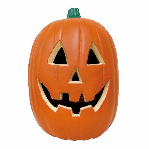 40cm パンプキンランタンXL(スマイル) 【 装飾品 ハロウィン インテリア 光る ジャックオーランタン 南瓜 かぼちゃ ライトアップ 雑貨 カボチャ デコレーション 飾り 】