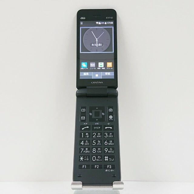 GRATINA KYF42 au ブラック 送料無料 本体 c14203 【中古】