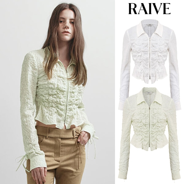 シャーリング テクスチャー ブラウス / Shirring Texture