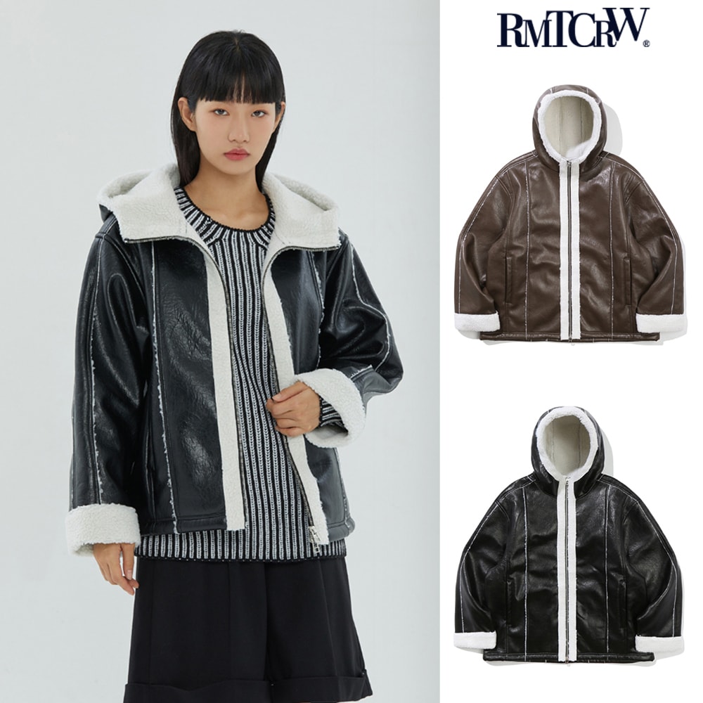 【ROMANTIC CROWN】 BIKER MOUTON JACKET 25,900円