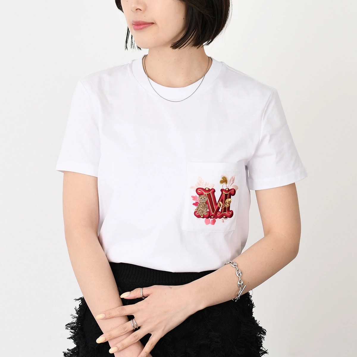 トップス Tシャツ NUNZIO ジャージー 1941025106 2511941021600 レディース ホワイト ラウンドネック