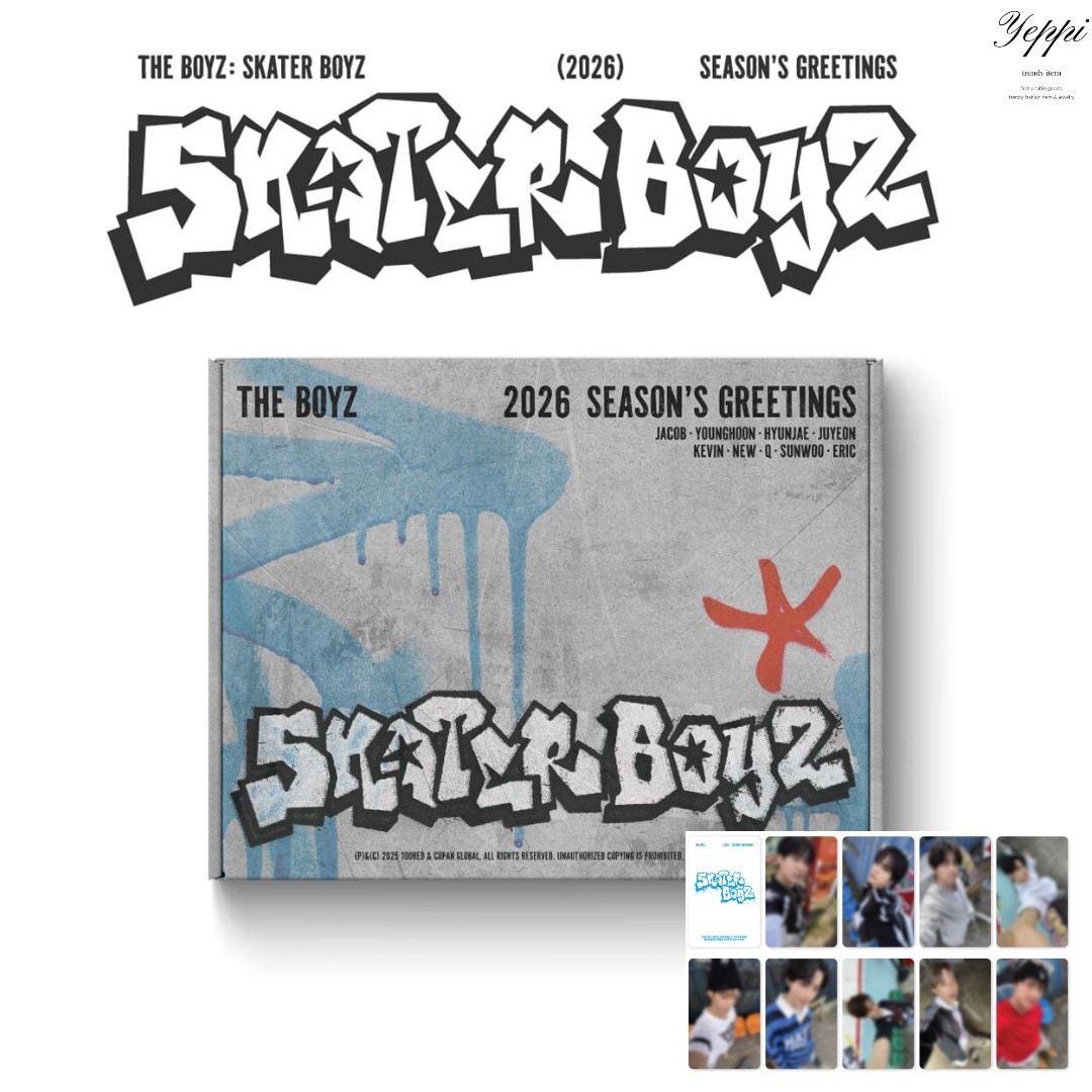 【 当日出発 】THE BOYZ - 2026 SEASON’S GREETINGS [ THE BOYZ : SKATER BOYZ ]予約販売特典フォトカード9種の中1種ランダム贈呈 公式グッズ