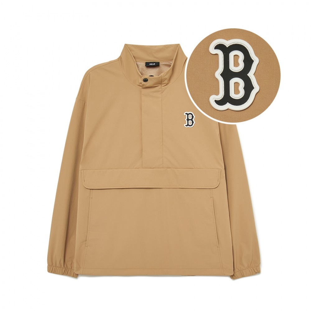 MLBベーシックミディアムロゴアノラックBOS（D.Beige）