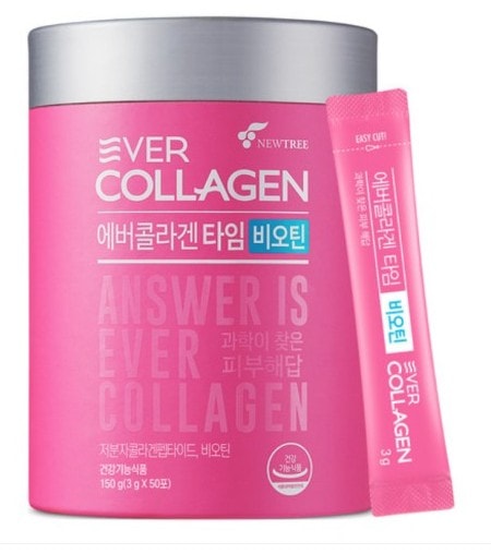 タイムビオチン3gX50包, 韓国の人気コラーゲン, スキンケア, 低分子コラーゲンペプチド