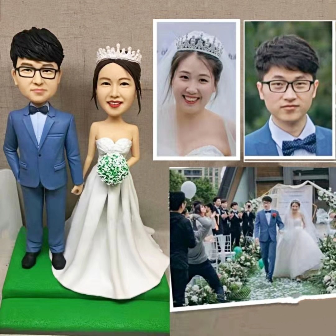 【オーダーメイド】3D肖像画 似顔絵 人形 フィギュア 結婚祝い 周年記念日 カップル 彼氏 彼女 夫婦 両親 贈呈品 記念品絵画