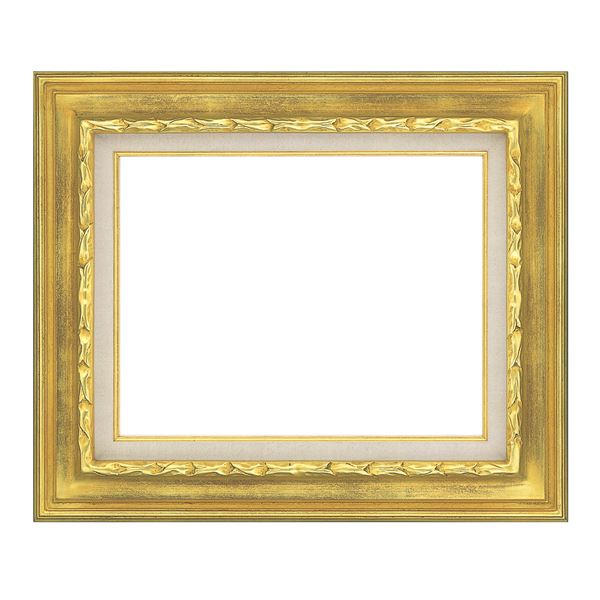 装飾的ゴールド油彩額縁 F20 油彩額縁 F20号 絵画付き 油彩額縁F20号