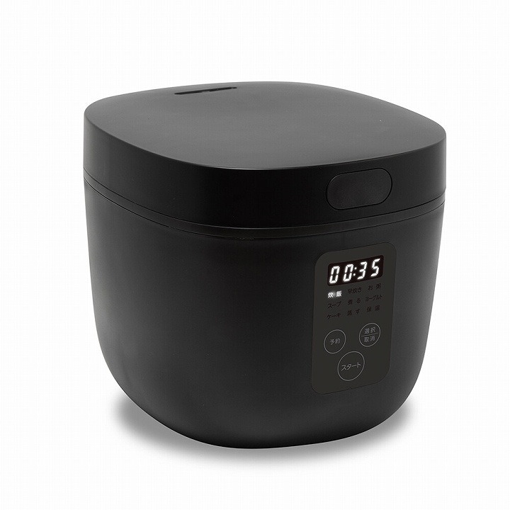 多彩調理対応可能なコンパクト炊飯器 多機能炊飯器 グルメ炊き RM-200H-BK 炊飯器 4合