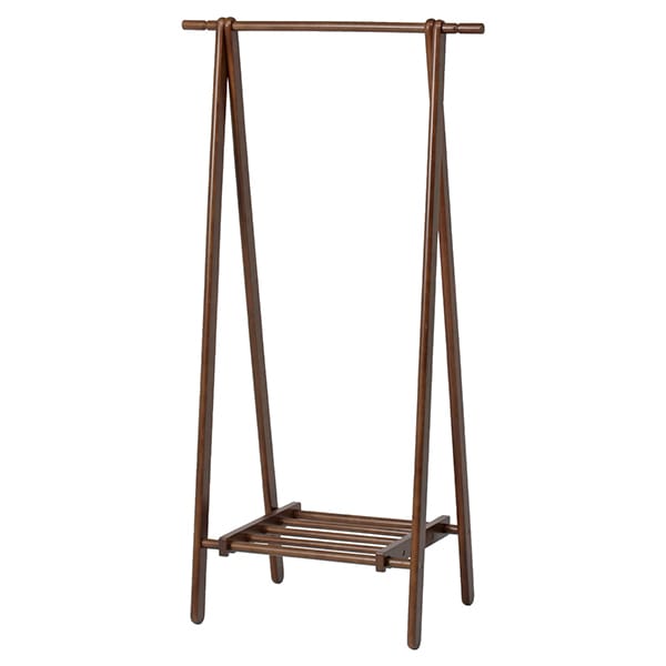 不二貿易 89251 木製ハンガー 6110-6-80(KI)BR ブラウン メーカー直送