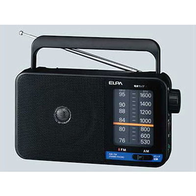 他サイト： ELPA　ポータブルラジオ [AM/FM /ワイドFM対応]　ER-H100の商品画像