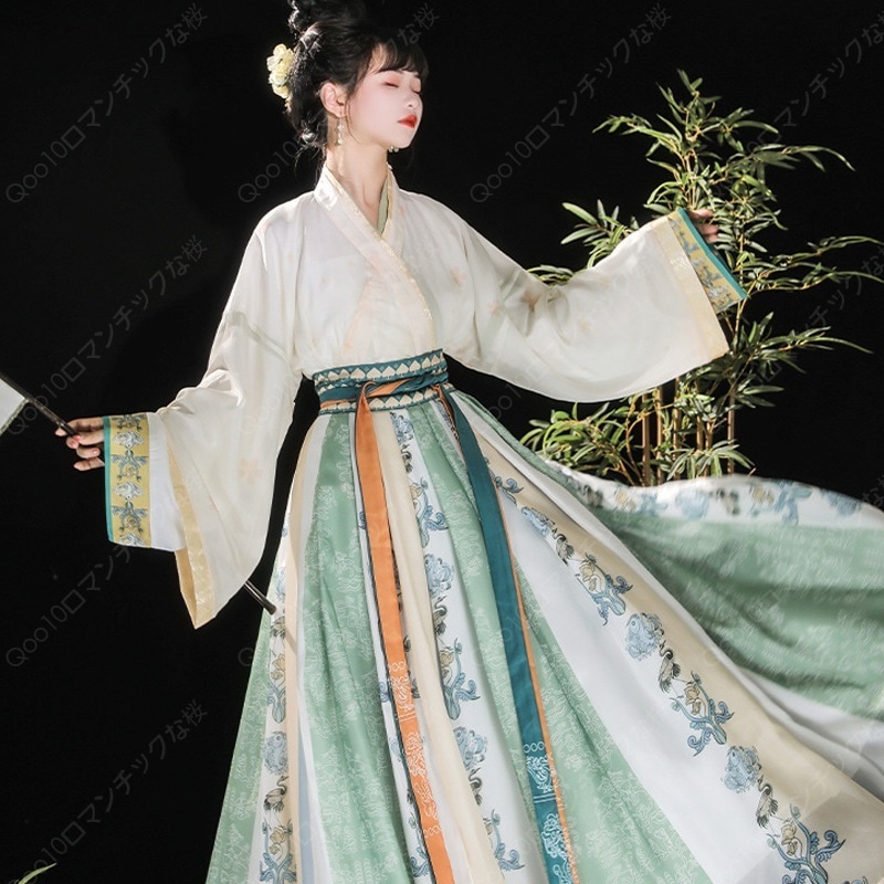 【2024新品追加】【最安値挑戦】新入荷春夏秋と冬フルセットに刺繍漢服レディースワンピース/漢服 コスプレ/漢服大人用-83