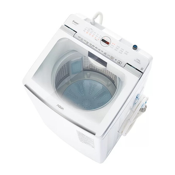 洗濯機 8.0kg AQW-VX8A-W ホワイト Prette plus 全自動洗濯機