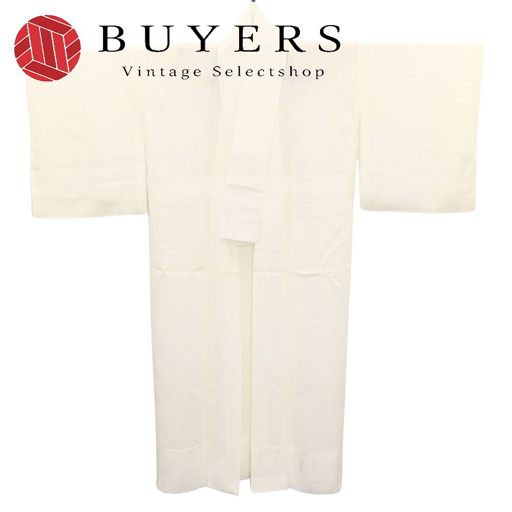 中古 襦袢 正絹 ホワイト しつけ糸あり 和装 呉服 和服 きもの レディース 女性