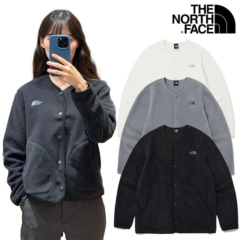 NJ5JQ63 ACAMPO CARDIGAN 24SS HOODIE フリース ジャケット 長袖 ボタン レディース メンズ ショート 短め 暖か 新作 2024 コーデ 韓国