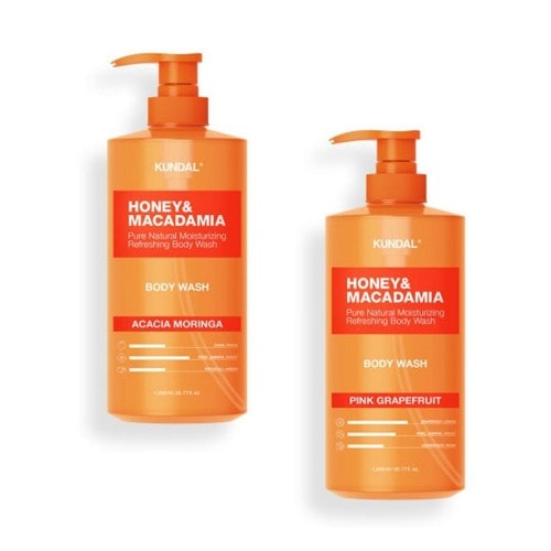 クンダルピュアボディウォッシュアカシアモリンガ1058ml+ピンクグレープフルーツ1058ml保湿鎮静香