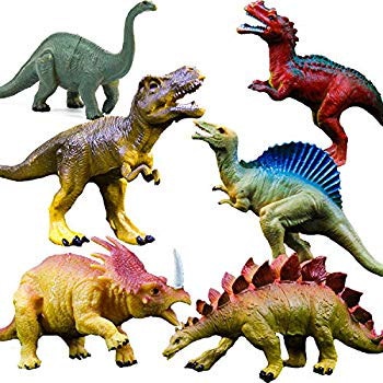 現実的な恐竜フィギュア玩具 - 6パック7インチ大型...のサムネイル