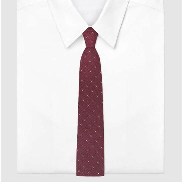 25年 FW シルク混紡 オールオーバー キュービック ネクタイ 3種のうち1つ選択 (DLF1ACF1108R2他2種)