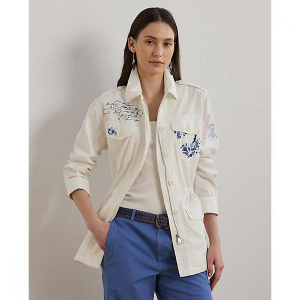 ローレン ラルフ ローレン プリント フェザ―ウェイト ツイル フィールド ジャケット WMLROTWS2820606100