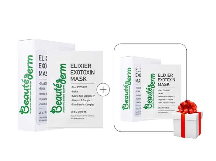 [8月限定][韓国純正]エキソトキシン水分マスクパック1+1箱（20枚）/水分鎮静マスクパック/肌コンディション強化/