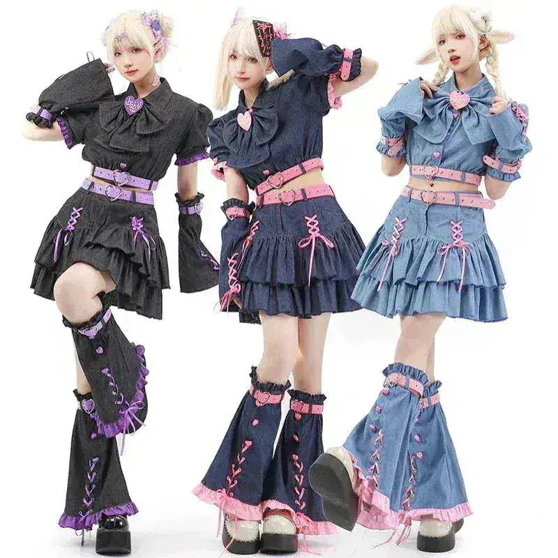 ハロウィン 24 【新品先発】恋人ドーパミン着用アビースタイルガール パフスリーブちょう結びキャンパススタイル