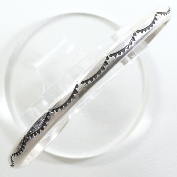 シルバー バングル 総重量約17.2g 約18.5cm ジュエリー 中古ブレスレット・バングル