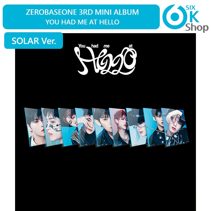 SOLAR ver.(限定盤) ランダム1-3択 ZEROBASEONE ミニ3集アルバム You had me at HELLO チャート反映 当店特典 ZB1 3rd mini ゼベワン