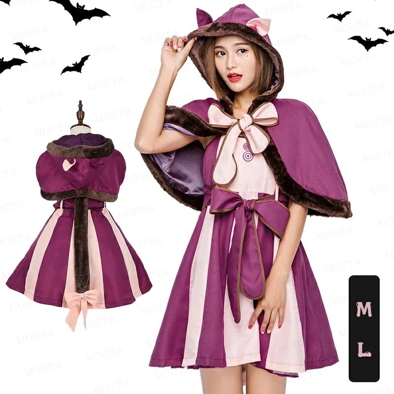 コスプレ おとぎ話 衣装 コスチュ 猫 キャット 童話 ハロウィン 仮装 童話 コスチューム 大人用 パーティーグッズ 仮装 猫 魔法使い レディース 膝丈ワンピース 姫様 コスプレ 動物 アニマル