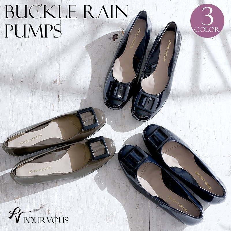 レインパンプス レディース レインシューズ 防水 雨 梅雨 パンプス ローファー 靴 レディース歩きやすい レイングッツ おしゃれ 兼用 フラット ヒール 通勤 通学 ビジネス ローヒール ぺたんこ