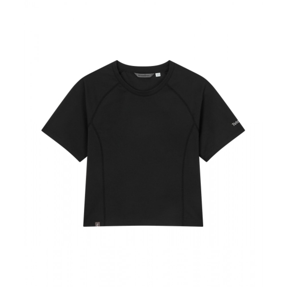 TETONBROS 女性用ソフトタッチクロップ S/S Tシャツ
