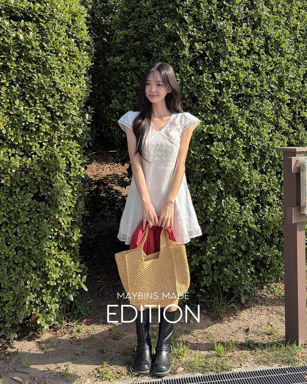 [MADE]ラミーシフォンミニワンピース韓国ファッション レディース
