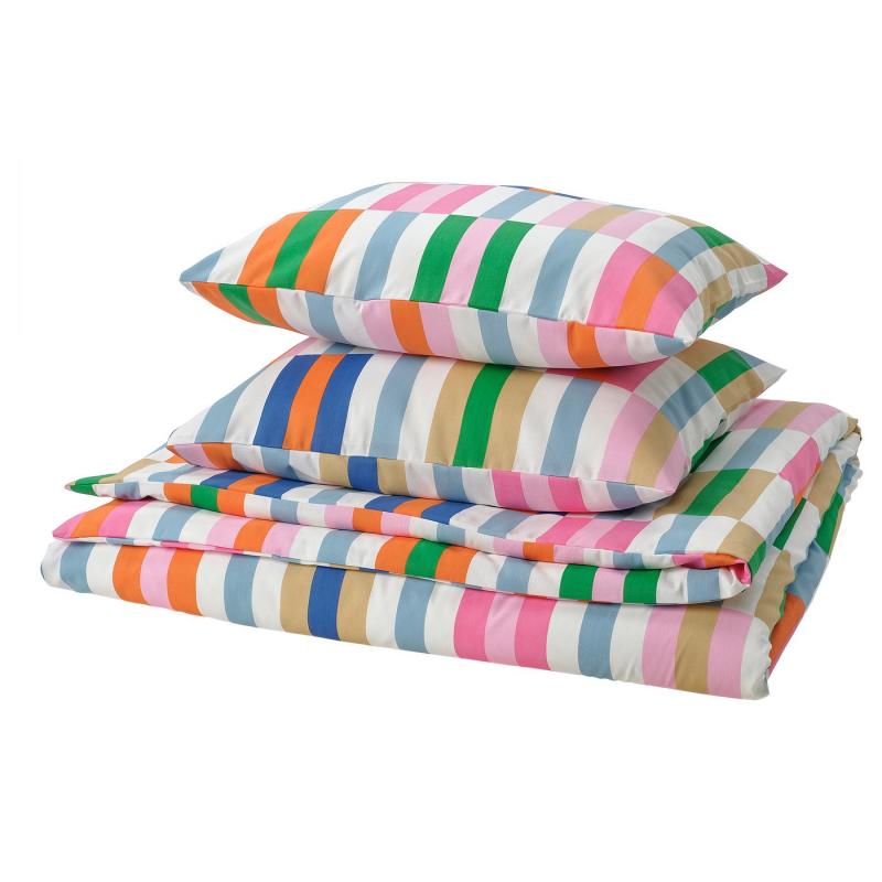 KLIBBKORSORT クリッブコルスオルト 掛け布団カバー＆枕カバー（枕カバー2枚） - マルチカラー 200x200/50x60 cm