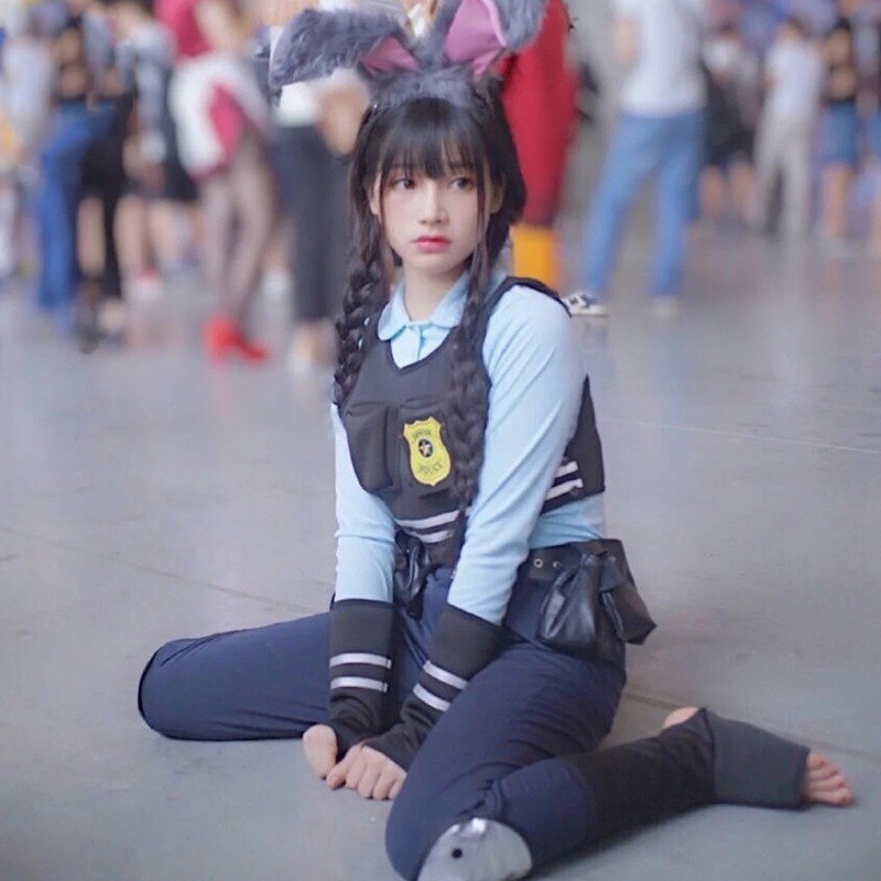 クレイジー动物城cos Judyジュディウサギcos擬人服アニメコスプレ衣装フルセット