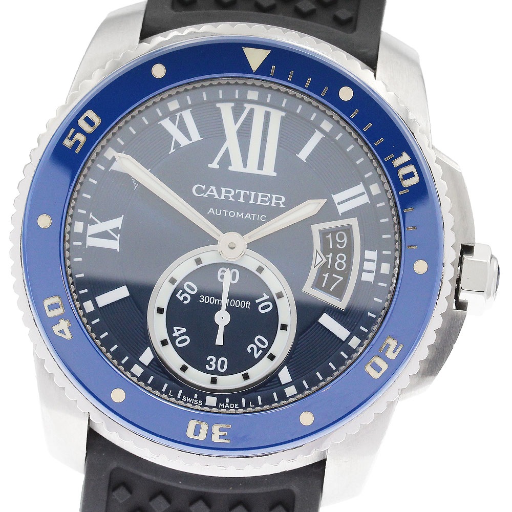 カルティエ CARTIER WSCA0010 カリブル ドゥ カルティエ ダイバー デイト 自動巻き メンズ _889586【中古】 325,260円