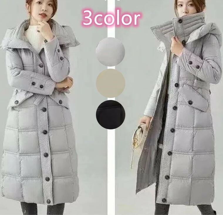 ダウンコートレディースコートマキシ丈ロングロングダウンコート冬きIれいめダウン大きいサイズアウターダウンジャケットフード防寒対策暖かい