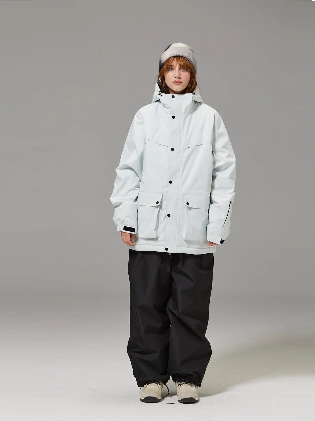 高品質のスキー用具！スノーボードウェア 20上下セット メンズ レディース ジャケット パーカー パンツ ズボン 濃い緑 白 ネイビー 黒 グレー 撥水 風 スノボウェア スノーウェア スキーウェア2