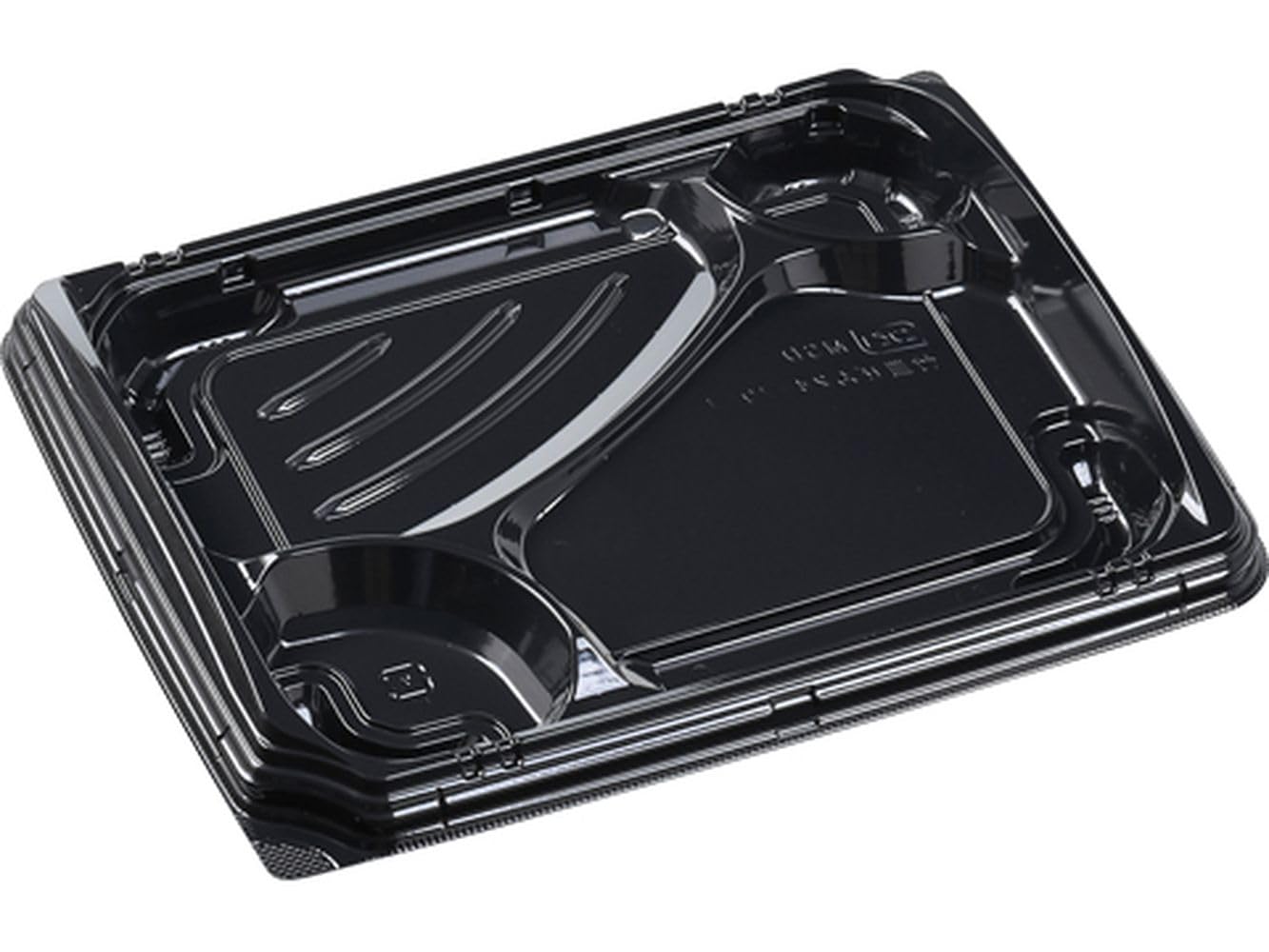 【ケース販売】 エフピコ(Fpco) MSD竹皿膳24-19-1 黒 600枚入 32G4