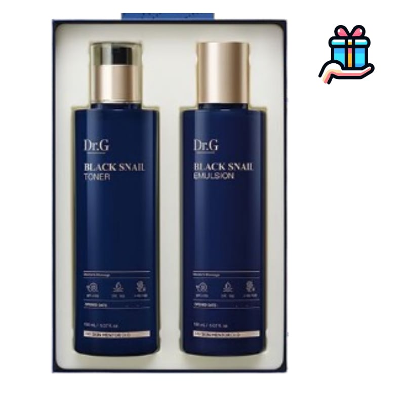 [企画商品 メガ割] ブラックスネイル トナー 150ml + エマルジョン 150ml セット 韓国コスメ 保湿充電 高栄養 毛穴 小じわ 乾燥肌 弾力 シミ プチ トーンアップケア スキンケアセッ