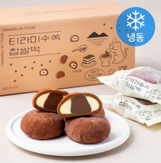 クキャットティラミスソップもち米餅（冷凍）/食事代用/簡便式/韓国デザート60g 9EA 18EA 27EA