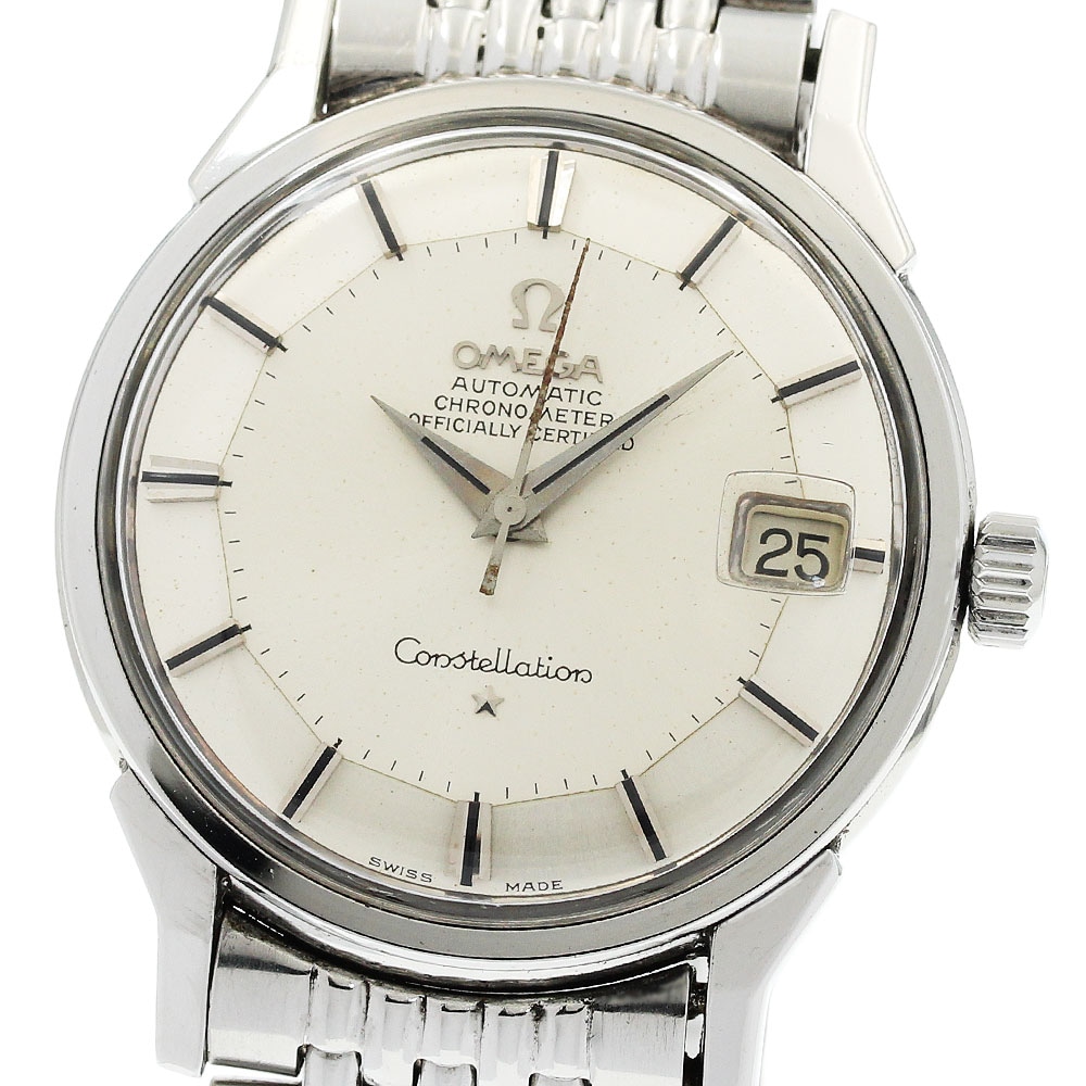 オメガ OMEGA 168.005 コンステレーション デイト 12角 Cal.561 ライスブレスレット 自動巻き メンズ _961597【中古】